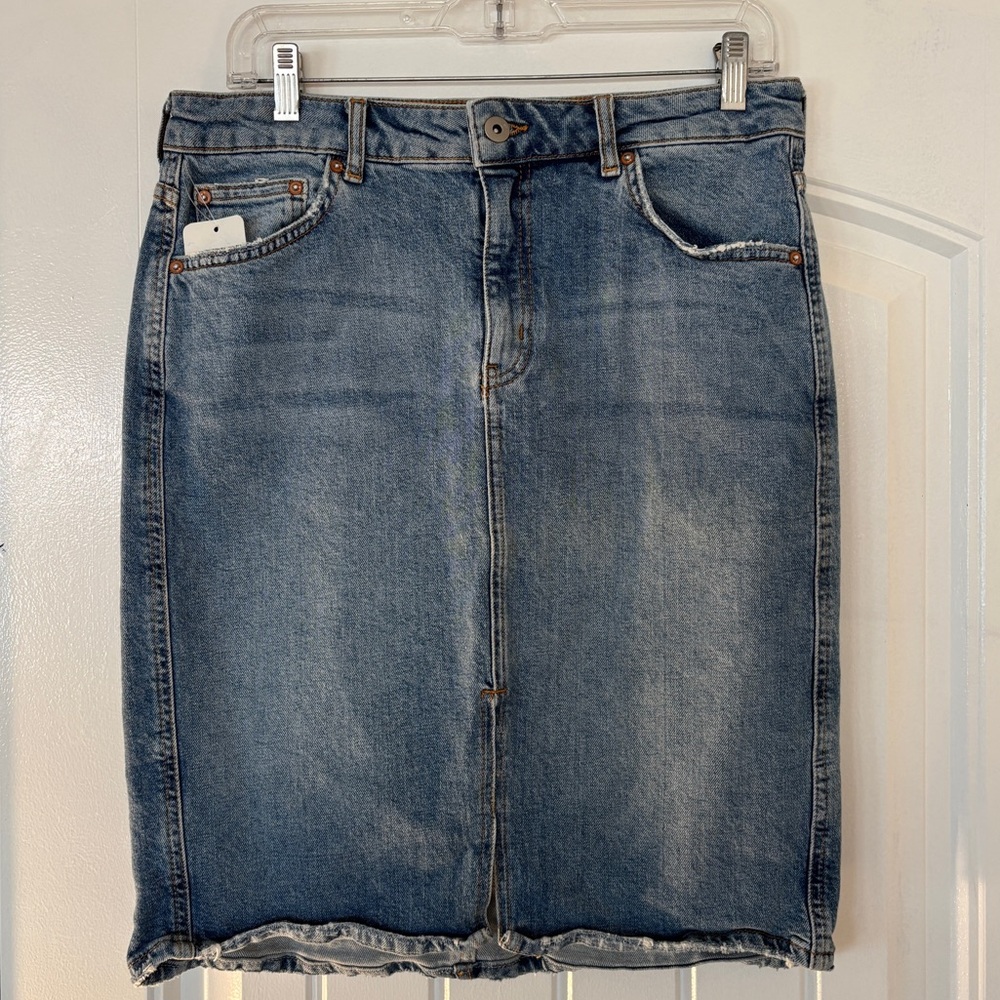 Anthropologie Pilcro Blue Denim Skirt size 10